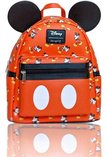 Loungefly X Disney Mickey 3d Applique Ears Mini Mochila Está