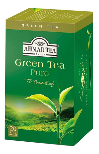 Té Ahmad Tea Verde Puro 20 Sobres 40g