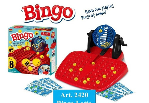 Juego De Mesa Bingo Lotto Bolillas Fluorecentes