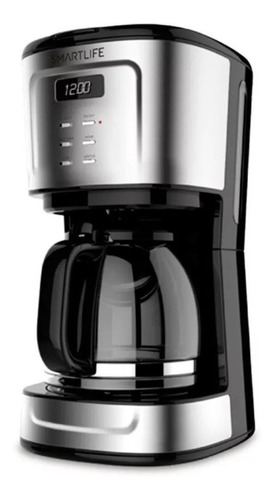 Cafetera Smartlife SL-CMD1095 automática acero inoxidable y negra de filtro 220V - 240V