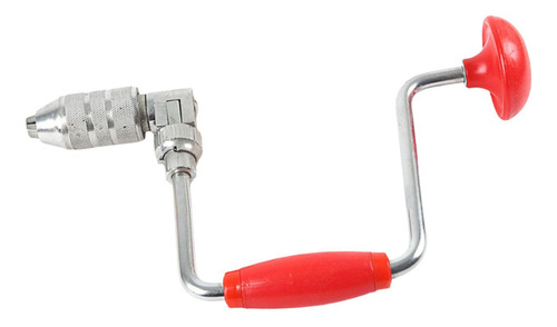 Taladro Manual Para Carpintería, Herramienta De Rojo