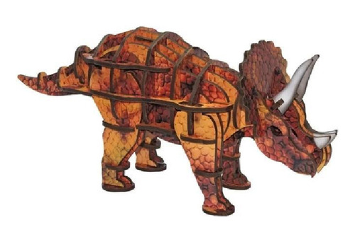 Quebra-cabeça 3d Triceratops 52 Peças