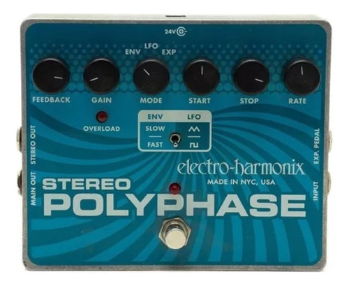 Pedal Electro-harmonix Stereo Polyphase + Cable Intepedal