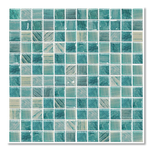 Mosaico 30x30cm Materia Aqua. Malla De Vidrio.