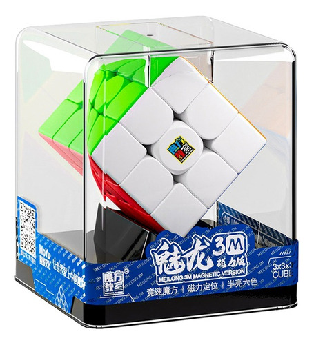 Cubo Rubik Moyu Meilong 3m (stickerless) + Transparent Box