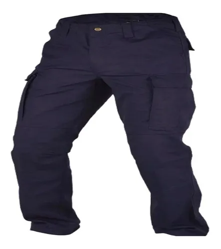 Pantalon de policia azul sale
