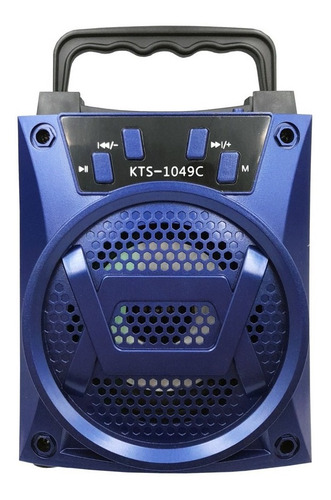 Bocina Bluetooth 3 Pulgadas Con Luz De Led Usb Kts-1049