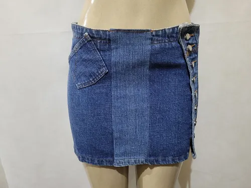 Saia Jeans Mini Antiga Cgc Vicka Tam 40 Usado Bom Estado