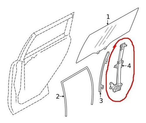 Motor Alzavidrio Luna  Posterior Rh Subaru Forester 2017-19