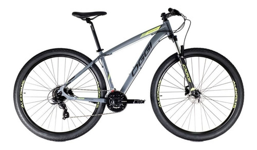 Bicicleta Mtb Aro 29 Oggi Hacker Hds 2021 Grafite Limão