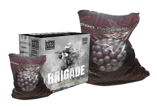 2 Cajas Paintballs Magfed Brigade Marcadora Gotcha Xtreme C