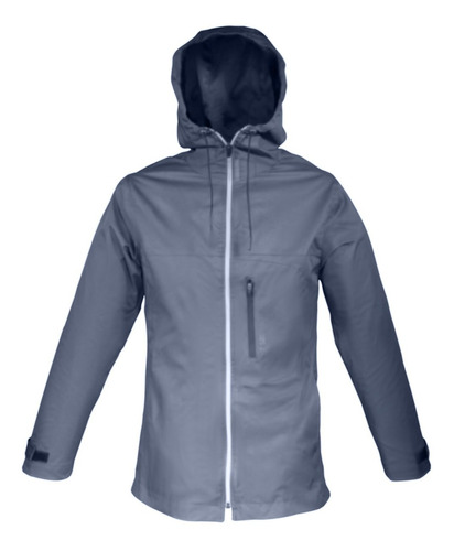 Chamarra Deportiva Impermeable Hombre Gris/azul/negro 750mx 