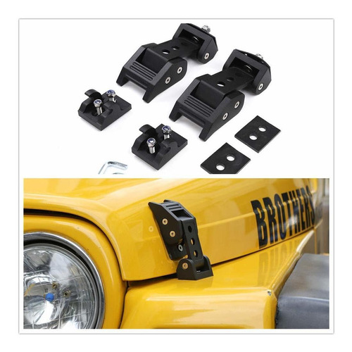 Tj Hood Latch Hood Lock Catch   Jecar   Kit De Capota De Alu