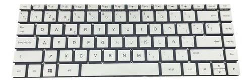 Teclado Hp 14-bs 14-bs006la 14-bs007la 14-bs008la Blanco Esp