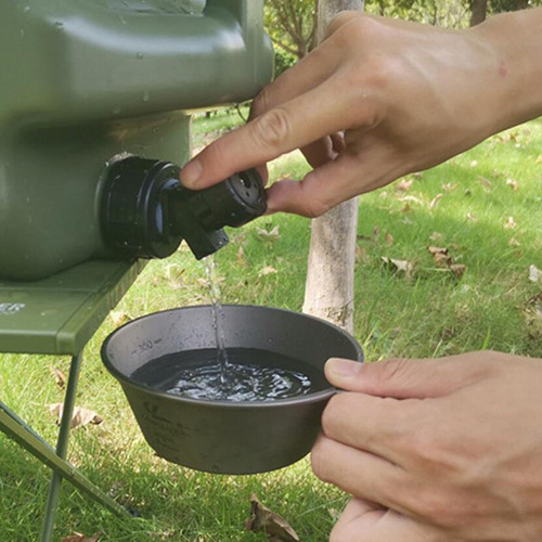 10l Water Bucket Portable Camping Water Container With Tap,