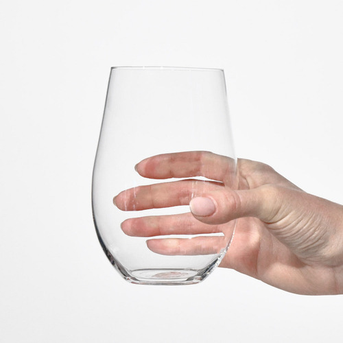 Copa Sin Tallo Pie Vino Vaso Línea Harmony Set X6u Krosno Color Cristal