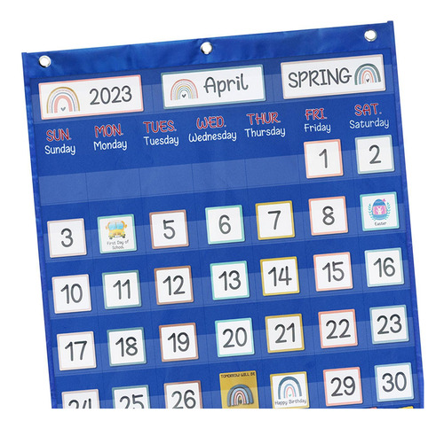 Calendario Gráfico De Bolsillo Calendario De Aula Con 89
