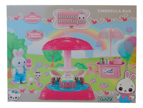 Bunny Boutique Umbrella Bar Con Accesorios Original Ditoys