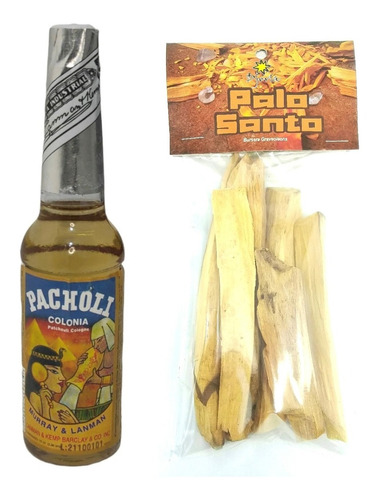 Água Florida Peruana Patcholi 70ml + Palo Santo 50g Proteção