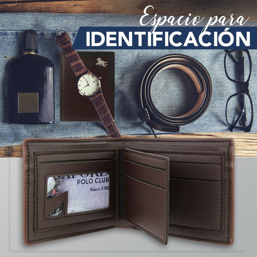 Imagen 3 de 5 de Cartera Para Caballero / Polo Elegante / Opw007