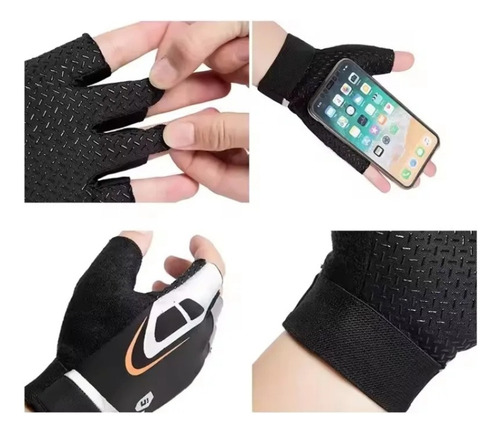 1 Par De Guantes De Ejercicio Antideslizantes Y Elásticos