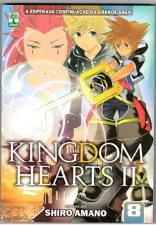 Mangá Disney Kingdom Hearts Volume 8: Prova de Amizade, de Shiro Amano. Série Kingdom Herts II, vol. 8. Editora Abril, capa mole em português