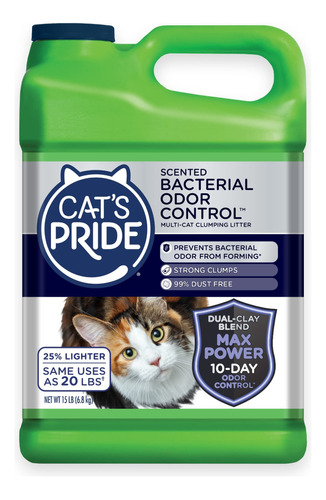 Cat's Pride Max Power: Control De Olores Bacterianos - Contr