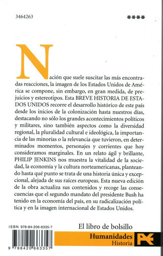 Imagen 2 de 7 de Breve Historia De Los Estados Unidos - Jenkins - Alianza