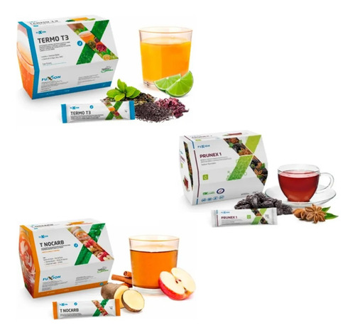 Fuxion Prunex + Termot3 + Nocarb-t Guindon Limón Y Manzana