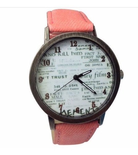 Relógio Feminino Barato Original Rosa Cowboy