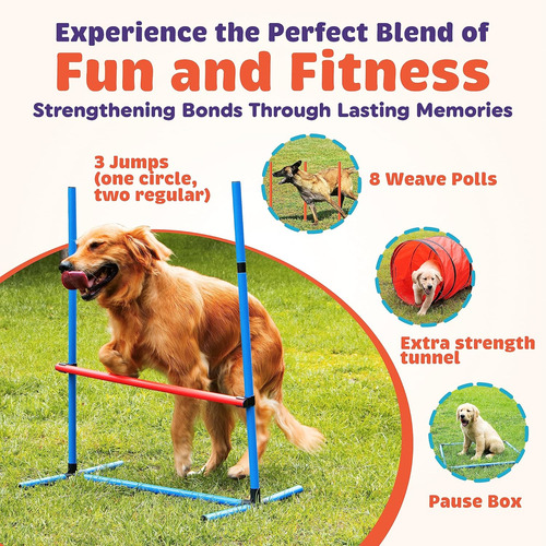 Juego De 15 Piezas De Entrenamiento De Agilidad Para Perros