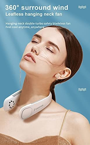 Ventilador Banda Para Cuello Libre Personal Flujo Aire 3