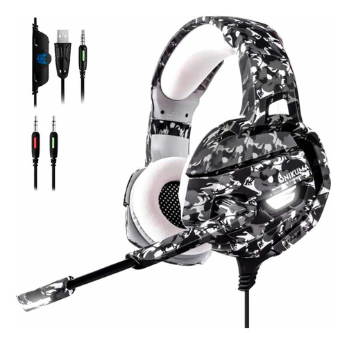 Audífonos Gamer Con Micrófono Onikuma Camuflajeados