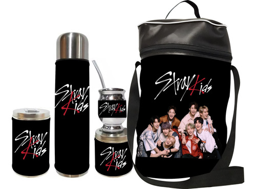 Equipo De Mate Set Matero Completo Stray Kids. Ecocuero