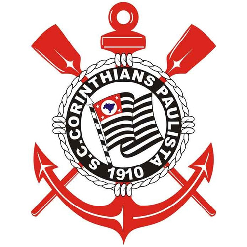 Adesivo Corinthians Escudo Emblema Futebol 8cm #9000