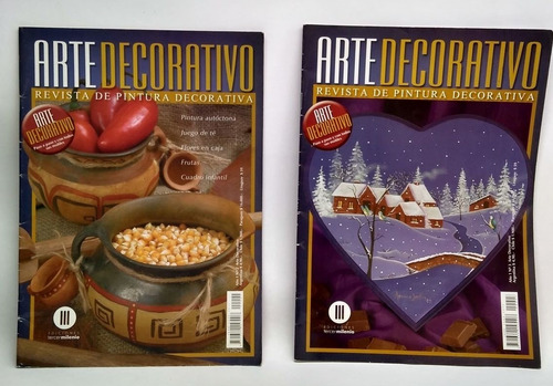 Lote De 2 Revistas De Pintura Decorativa - Arte Decorativo