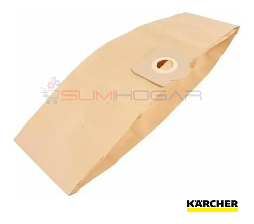 Imagen 3 de 5 de 5 Bolsas De Papel Aspiradora Karcher Wd3-se4001-nt 20