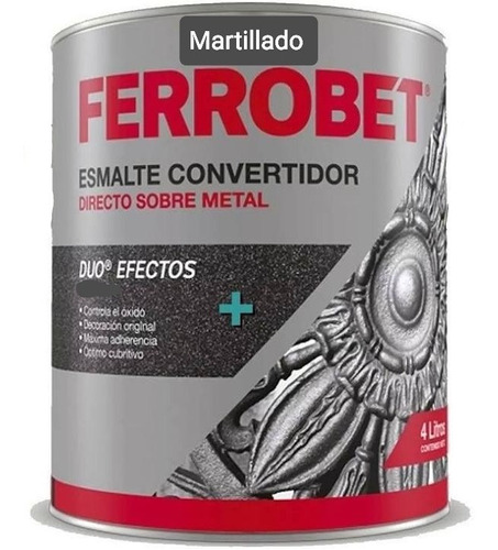 Ferrobet Dúo Martillado Gris Bte X 1 Lt Esege Z/ Flores 