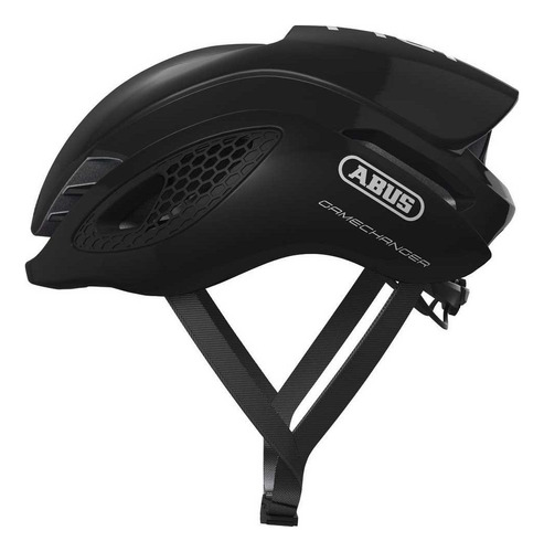 Capacete Bike Ciclismo Abus Gamechanger Aerodinâmico Cor Preto Tamanho 52/58