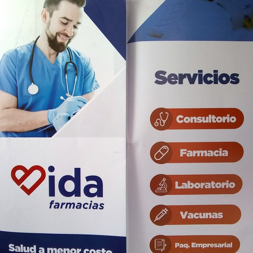 Mil Tripticos Carta 4x4 Full Color Con Diseño Couche 115 Gr