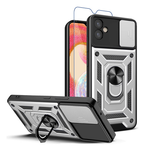 Funda Para Galaxy A04e Plateado