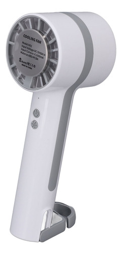 Ventilador Portátil Blanco Y Blanco Recargable Por Usb