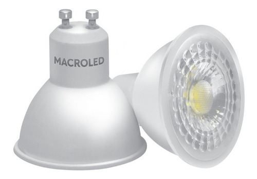 Lampara Dicroled 7w=50w Gu10 Frio 6000k Macroled 