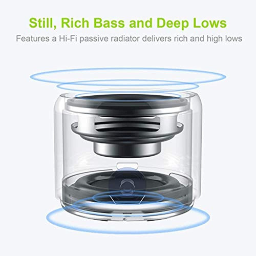 Ewa A106 Mini Altavoz Bluetooth Portatil Con Radiador Pasiv