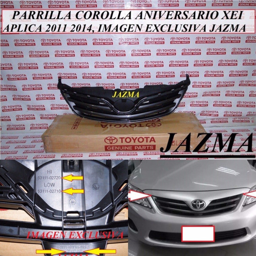 Parrilla Corolla Xei 2011 2014 Original Toyota 