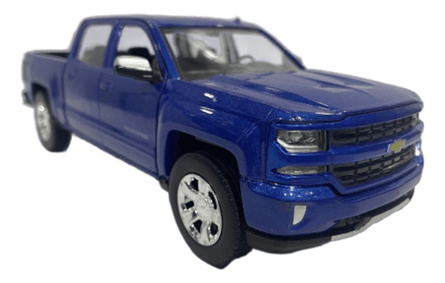 Chevrolet Silverado 1500lt Metálico 21cm Largo Escala 1:24