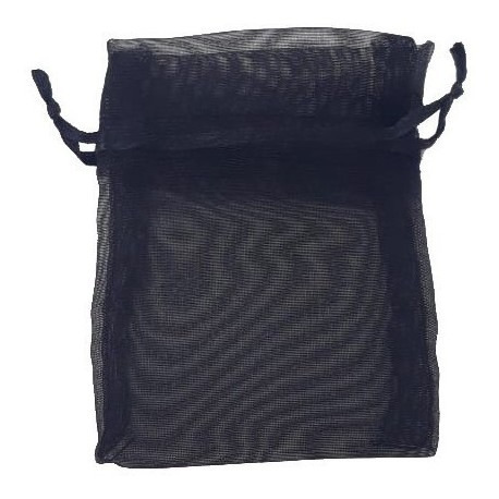 Saquinho De Organza Preto 7x9 - Festas, Lembrancinhas