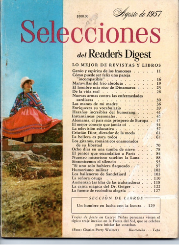 Selecciones Del Reader´s Digest Nº201 Agosto 1957