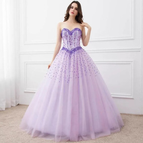 vestido lilas de 15 anos