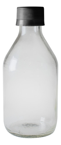 Botella De Vidrio 250 Ml Tapa Plastica Inviolable 24 Pz